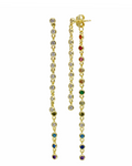 Fairy Clear & Rainbow Dangle Studs