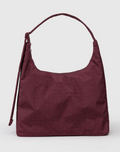 Nylon Shoulder Bag- Mahogany