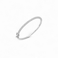 Sparkling Clear Silver Bangle