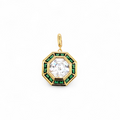 Esmeralda Hexagon Charm