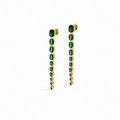 Esmeralda Dangle Studs