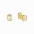 Sparkle Clear Baguette Studs