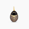 Black Champagne Sparkle Ladybug