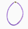 Bright Lavender  Beaded Necklace