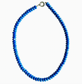 Royal Bright Blue Beaded Necklace
