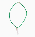 Watermelon & Quartz Pink Fish Necklace