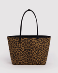 Leopard Mix- Large Nylon Reversible Tote
