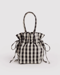 Nylon Drawstring Bag- Gingham