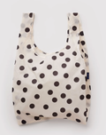 Cream and Black Polka Dot- Standard Baggu