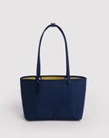 Navy Mix- Medium Nylon Reversible Tote