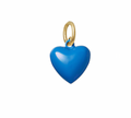 Bright Blue Enamel Heart
