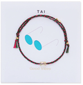 Good Vibes Handmade Beaded Cord Bracelet