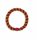 BORDEAUX ORANGE GLITTER STRIPE Hair Tie