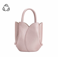 Tulip Mini Metallic Pink  Handle Bag
