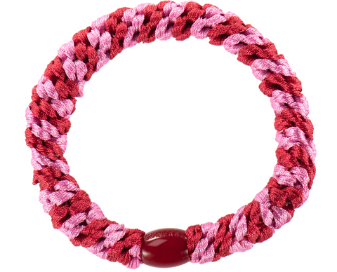 Red & Bubblegum Hair Tie