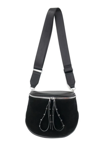 Black Suade Crossbody