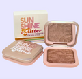 Sunshine & Glitter Highlighter Shimmer Compact - Rose Gold