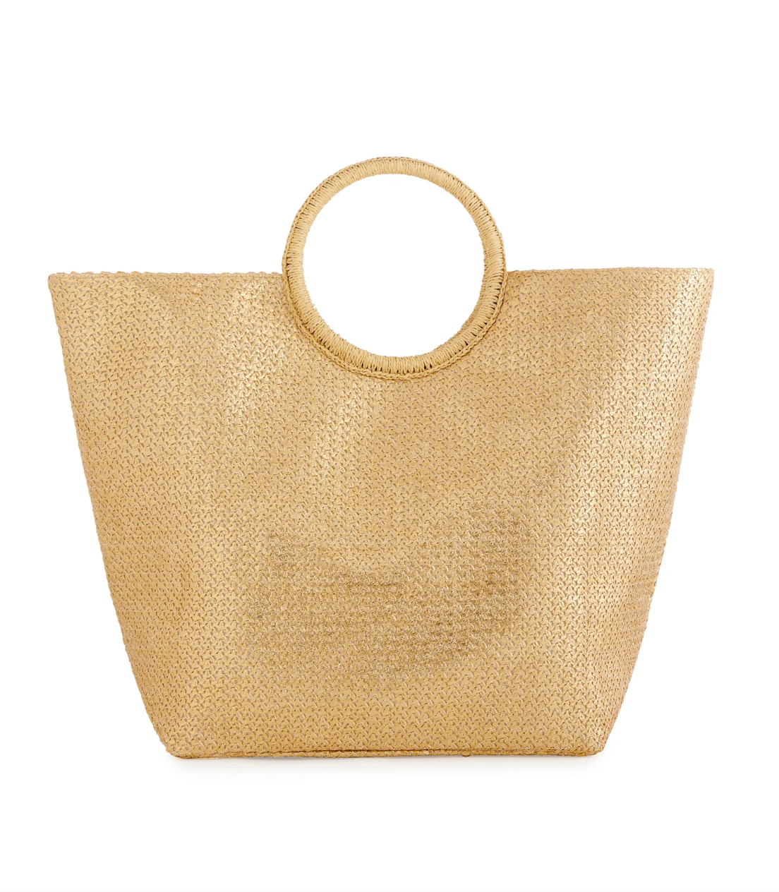 Gold  Metallic Beach Bag