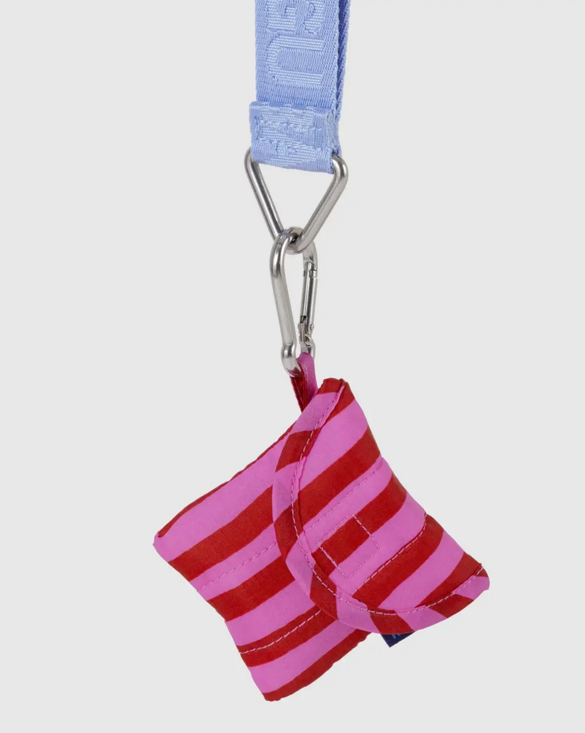 Pink & Red Painted Stripe- Puffy Earbuds Case