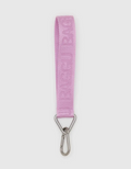 Baggu Bubblegum Pink Logo Keychain