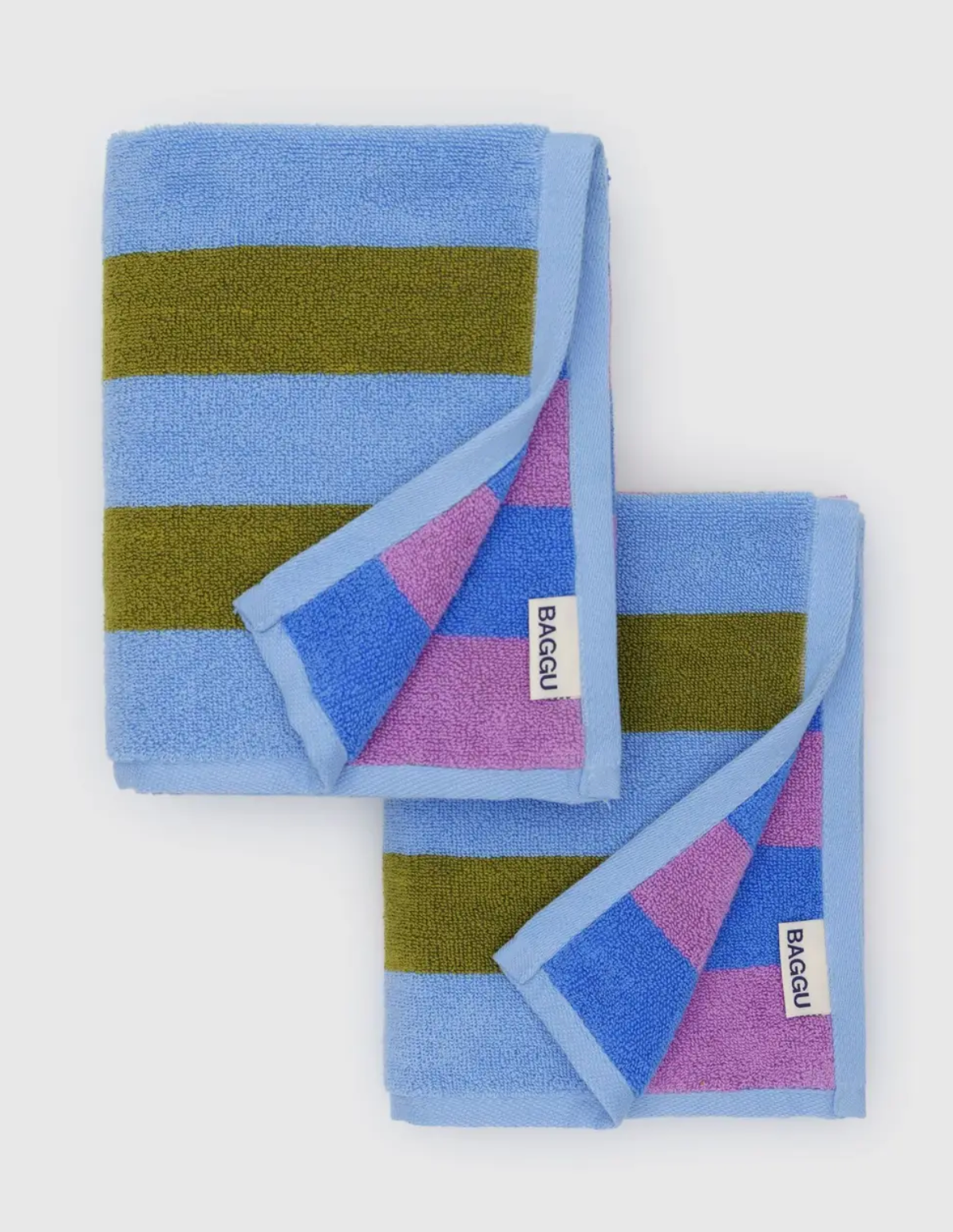 Cabana Stripes- Hand Towel Set of 2