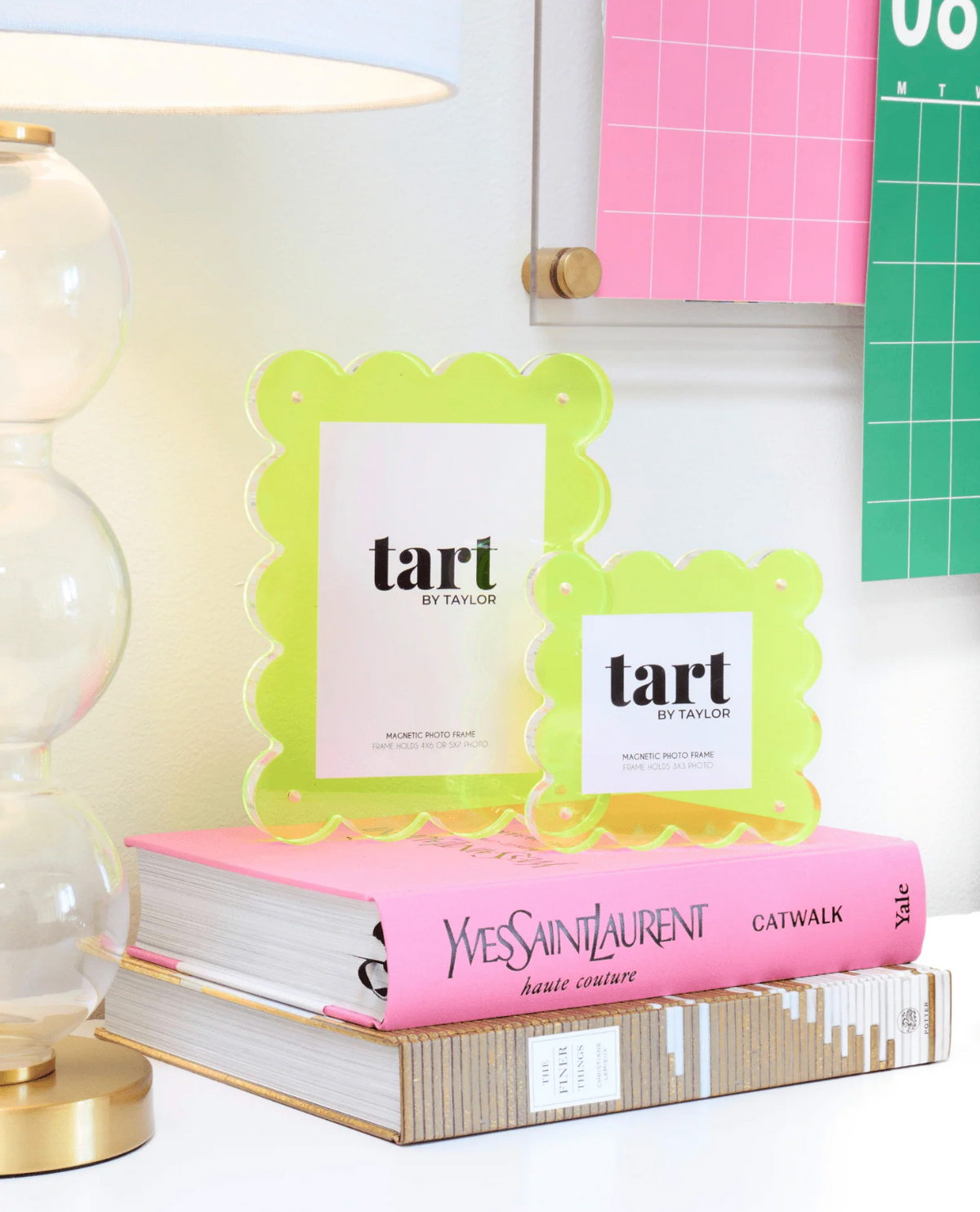 Neon Lime Mini Acrylic Picture Frame- PICK UP ONLY!