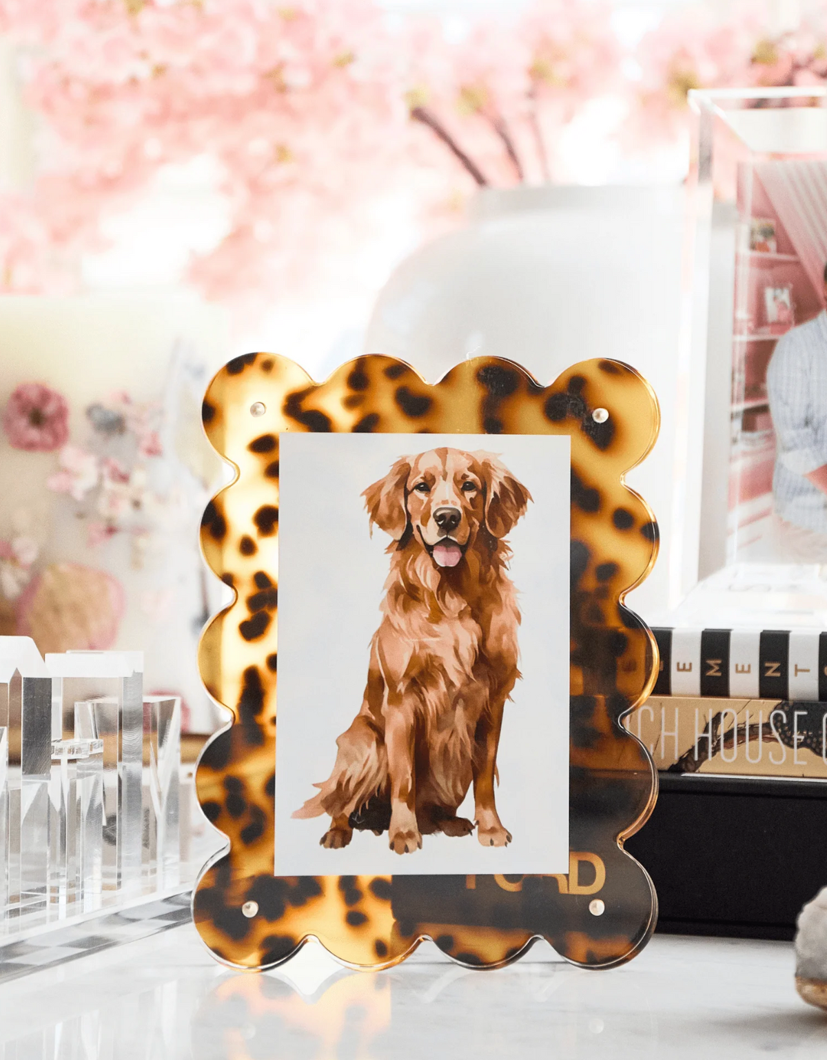 Tortoise Acrylic Picture Frame- PICK UP ONLY!
