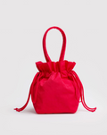 Nylon Drawstring Bag- Candy Apple Red