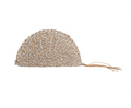 Silver Straw Clutch