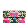 Emerald, Hot Pink & Teal Clutch