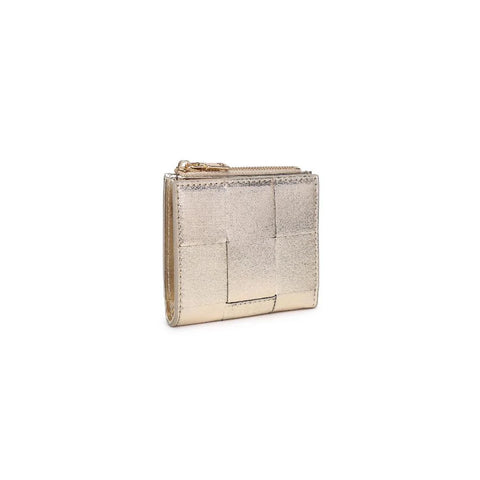 Gold Woven Metallic Wallet