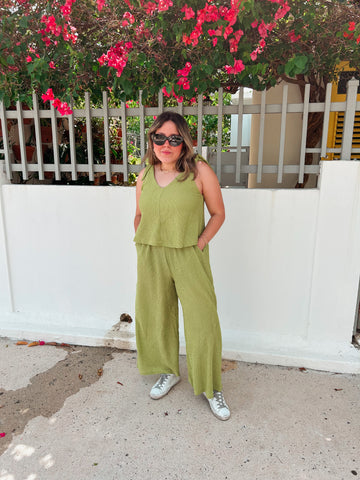 Kiwi Green Jumpsuit