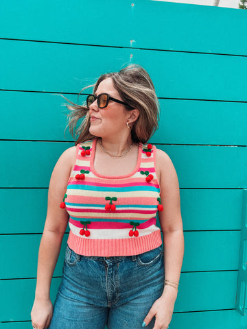 Cherry Crochet Top