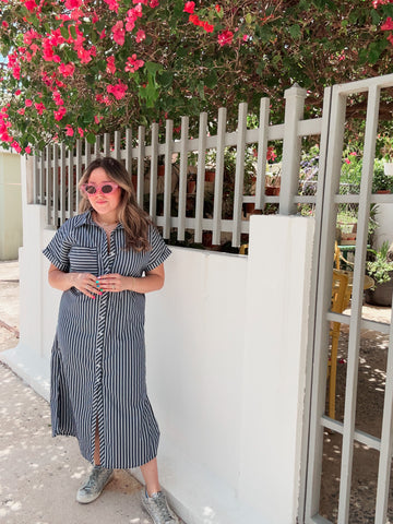 By the Sea Striped Dress