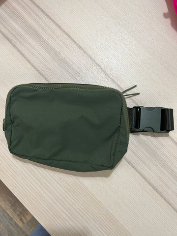 Olive Green Nylon Sling/Fanny Pack