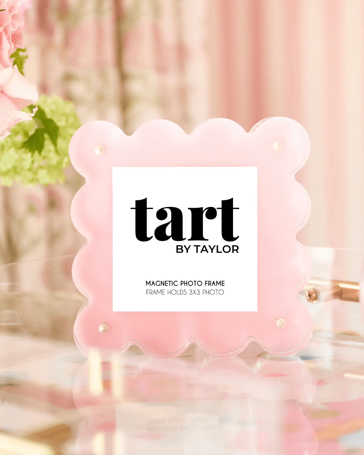 Light Pink Mini Acrylic Picture Frame- PICK UP ONLY!