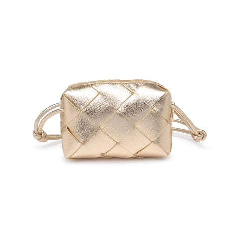 Gold Woven Crossbody