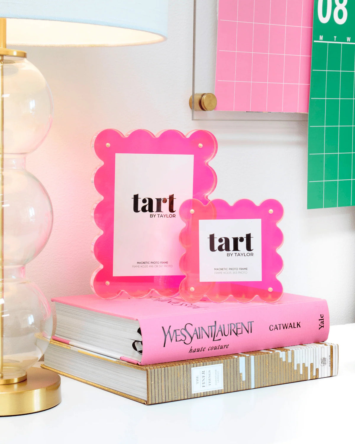 Neon Pink Mini Acrylic Picture Frame- PICK UP ONLY!