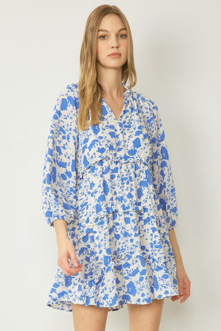 Blue Floral Dress