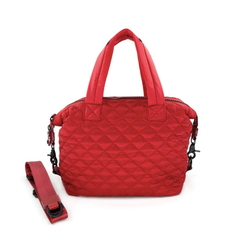 Red Quilted Crossbody