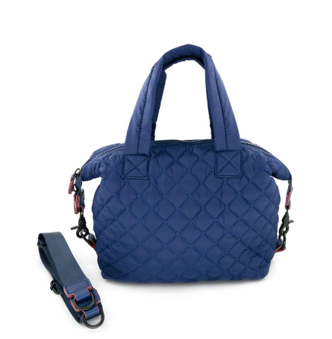 Navy Quilted Crossbody