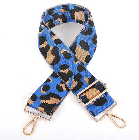 Royal Blue Leopard Strap