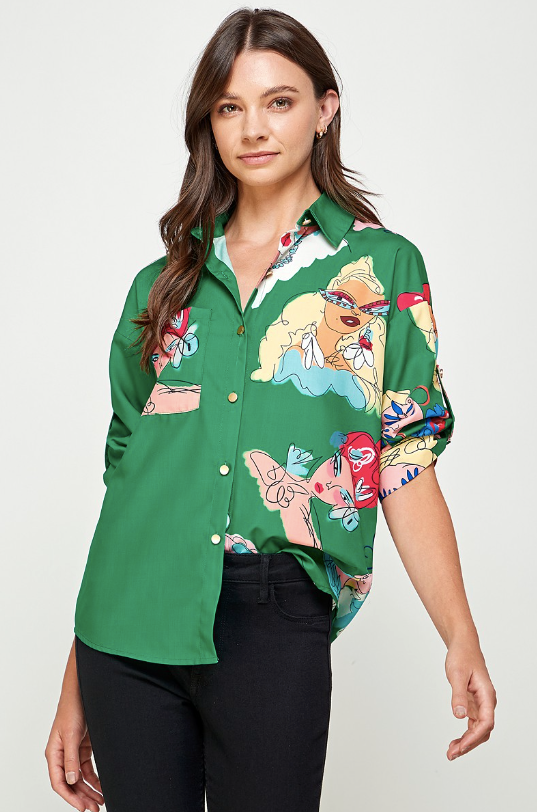 Women Empower Printed Blouse
