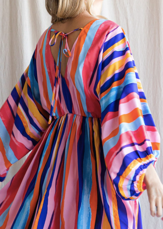 Rainbow Striped Dress