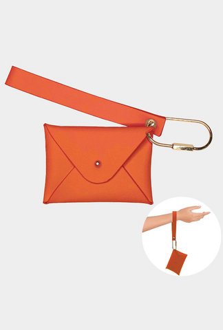 Orange Wristlet Wallet