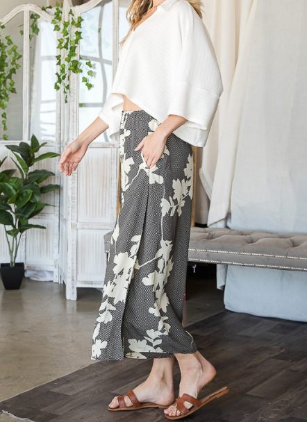 Black & White Printed Pants