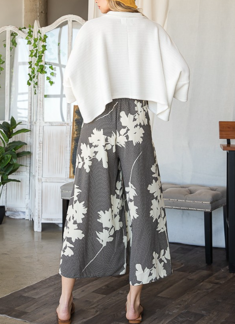 Black & White Printed Pants