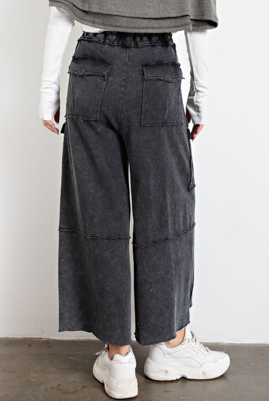 Black Washed Pants