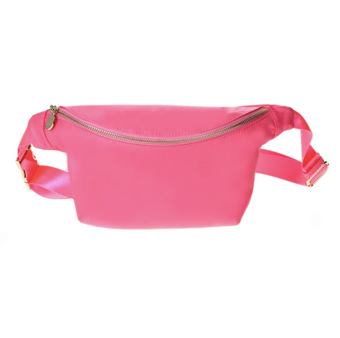 Coral Nylon Fanny Packs
