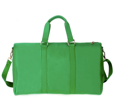 Green Nylon Traveler Duffle Bag
